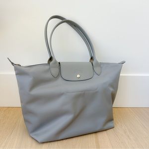 Longchamp Le Pliage Neo tote in gray